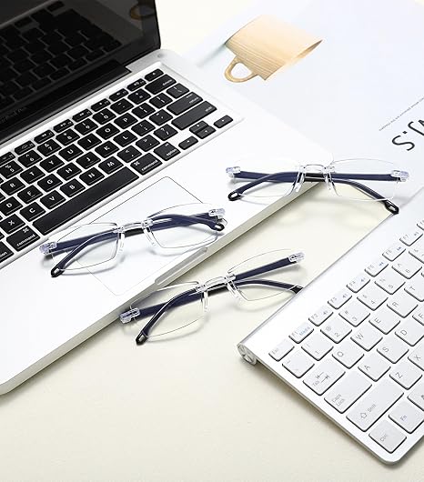 Adaptive Rimless Reading Glasses – Lightweight Everyday Vision Support BUY 1 GET 2 FREE